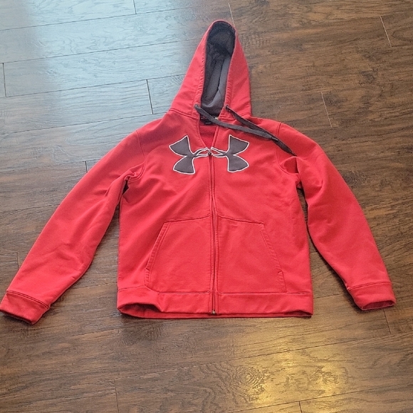 Under Armour Kids Red Hoodie - Picture 1 of 3